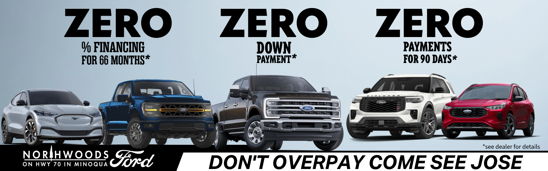 Zero%Financing for 66 months 